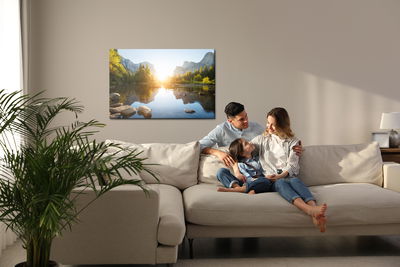 Ljuddämpande tavla - Sunrise in the yosemite