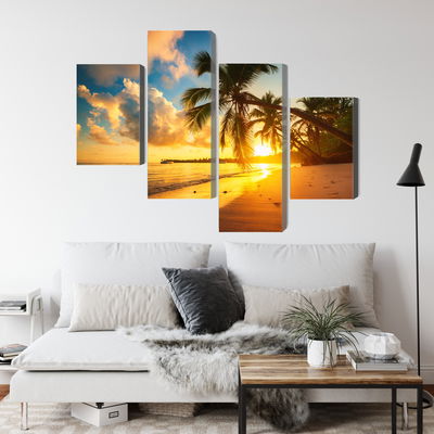 Ljuddämpande tavla - Tropical beach in punta