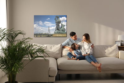 Ljuddämpande tavla - Mermaid in Warsaw