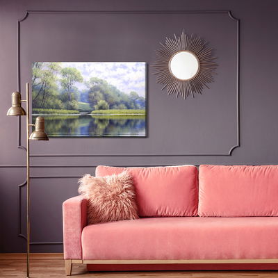 Ljuddämpande tavla - River on the background