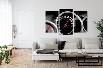 Ljuddämpande tavla - Car speedometer