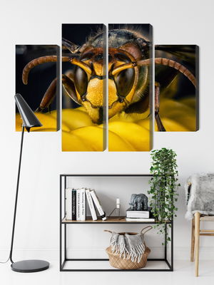 Ljuddämpande tavla - Wasp on a macro scale