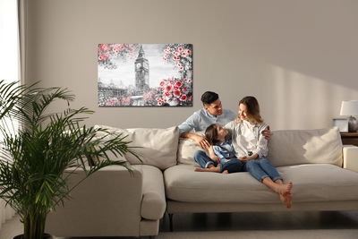 Ljuddämpande tavla - View from the balcony on big