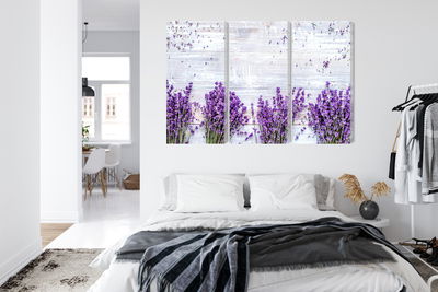 Ljuddämpande tavla - Lavender flowers on a rustic