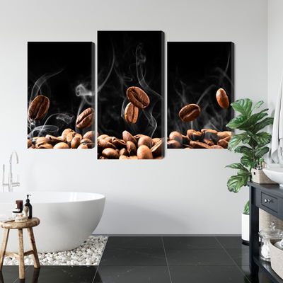 Ljuddämpande tavla - Hot coffee beans