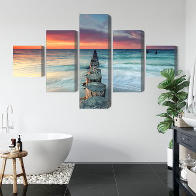 Ljuddämpande tavla - Beautiful sunset over