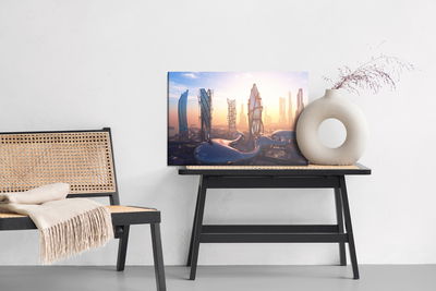 Ljuddämpande tavla - Modernist construction