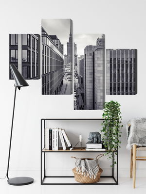 Ljuddämpande tavla - Black and white panorama