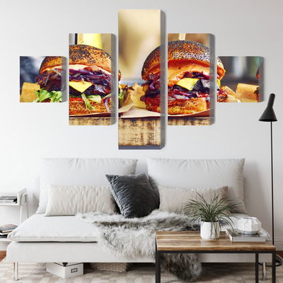 Ljuddämpande tavla - Vegan burgers