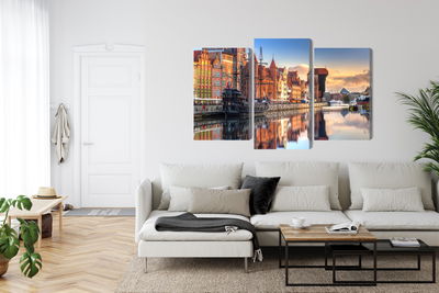 Ljuddämpande tavla - Gdansk motlawa at sunrise