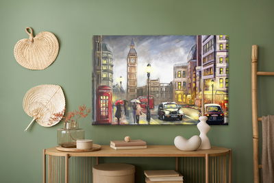 Ljuddämpande tavla - Cars and bus in London