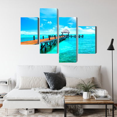 Ljuddämpande tavla - Sunny landscape