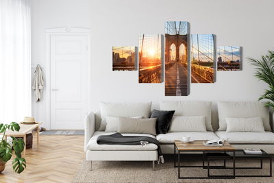 Ljuddämpande tavla - Brooklyn bridge in New York