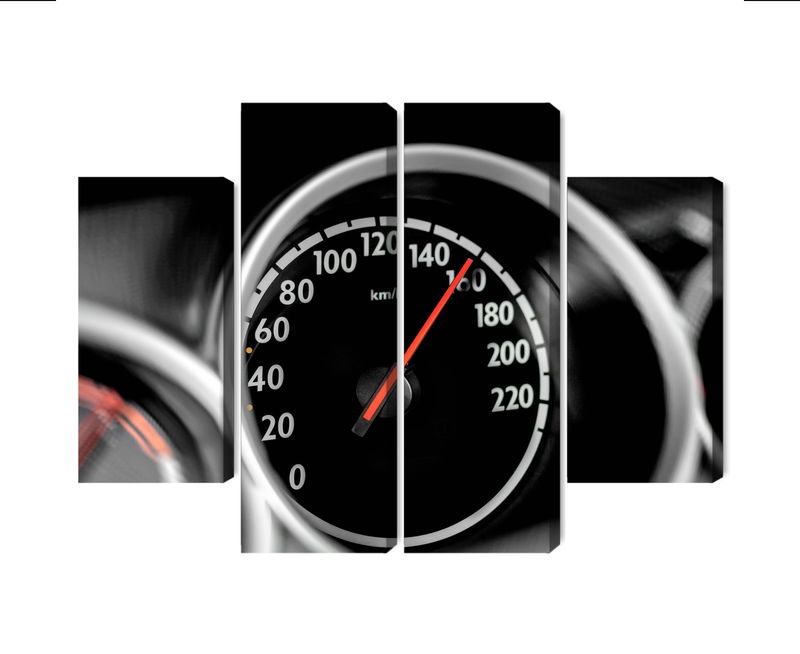 Ljuddämpande tavla - Car speedometer