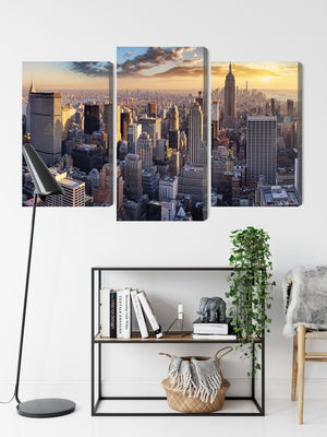 Ljuddämpande tavla - 3d panorama of New York city