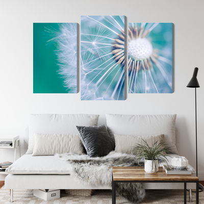 Ljuddämpande tavla - Dandelion on a macro scale