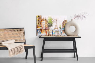 Ljuddämpande tavla - Paris street overlooking