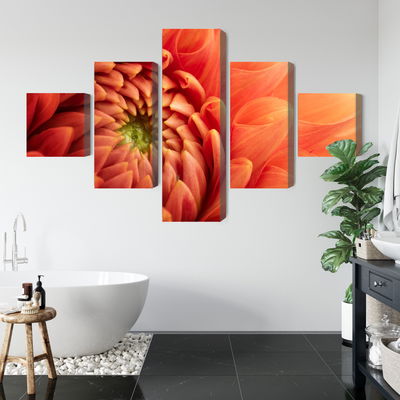 Ljuddämpande tavla - Orange chrysanthemum