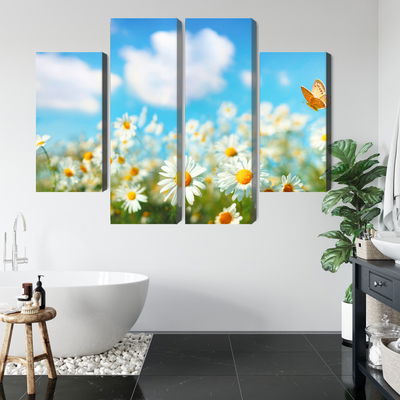 Ljuddämpande tavla - 3d daisy field