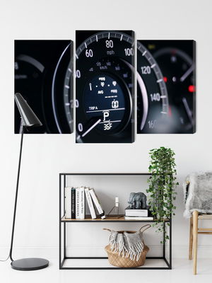 Ljuddämpande tavla - Modern car speedometer