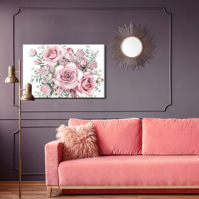 Ljuddämpande tavla - Flowers and rose buds