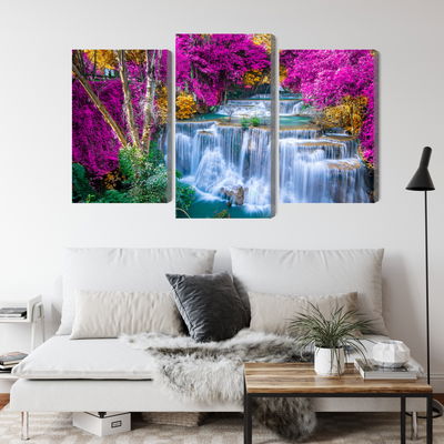 Ljuddämpande tavla - A waterfall in the fall