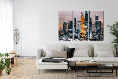 Ljuddämpande tavla - Panorama of moscow city