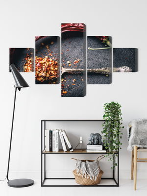 Ljuddämpande tavla - Dried chili peppers