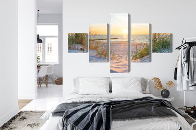 Ljuddämpande tavla - Sunset on the baltic sea 3d