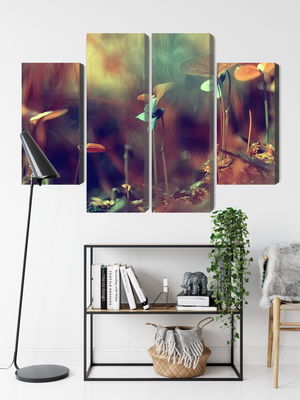 Ljuddämpande tavla - Delicate plants on a macro