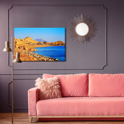 Ljuddämpande tavla - Sea and rocky coast