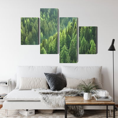 Ljuddämpande tavla - The green of the forest