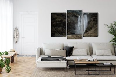 Ljuddämpande tavla - The majestic skogafoss