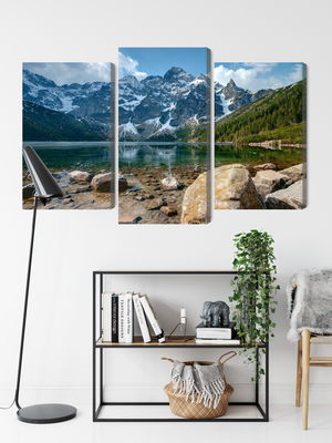 Ljuddämpande tavla - Morskie oko in the tatras 3d