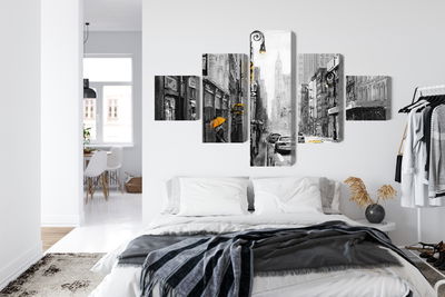 Ljuddämpande tavla - American city street view