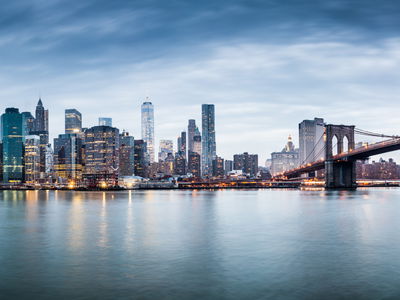 Ljuddämpande tavla - Panoramic view of the city