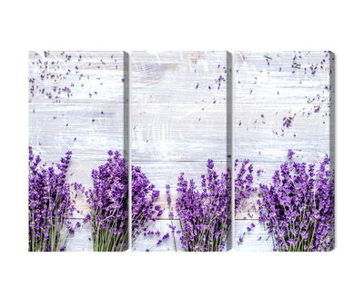 Ljuddämpande tavla - Lavender flowers on a rustic