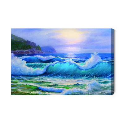 Ljuddämpande tavla - Painted seascape