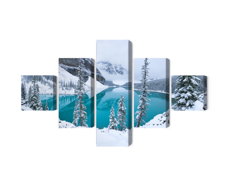 Ljuddämpande tavla - Moraine Lake in winter