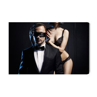 Ljuddämpande tavla - The act of a young couple