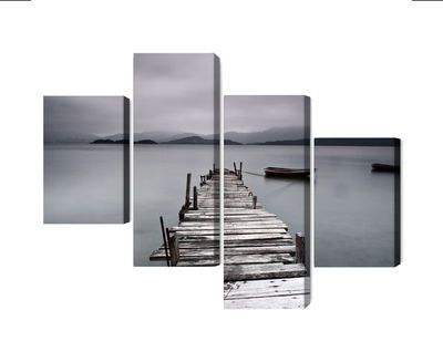 Ljuddämpande tavla - Misty lake