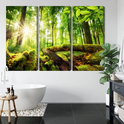 Ljuddämpande tavla - Rays of the sun in the 3d