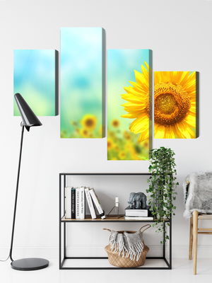 Ljuddämpande tavla - Decorative 3d sunflower