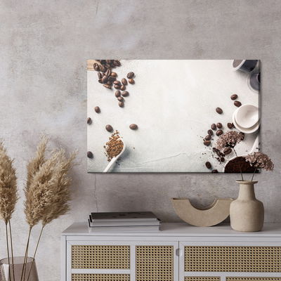 Ljuddämpande tavla - Various types of coffee