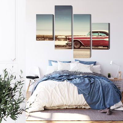 Ljuddämpande tavla - Old american retro car