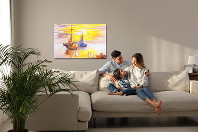 Ljuddämpande tavla - Venetian ships