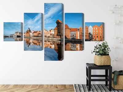 Ljuddämpande tavla - Panorama of gdansk