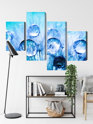 Ljuddämpande tavla - Dew drops on dandelion seeds