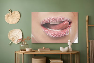 Ljuddämpande tavla - Sweet lips