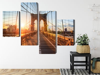 Ljuddämpande tavla - Brooklyn bridge in New York